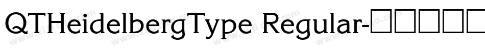 QTHeidelbergType Regular字体转换